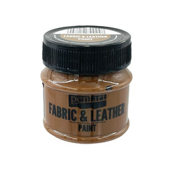 PENTART - Farbe für Textil und Leder 50 ml - dunkel braun