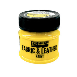 PENTART - Farbe für Textil und Leder 50 ml - gelb