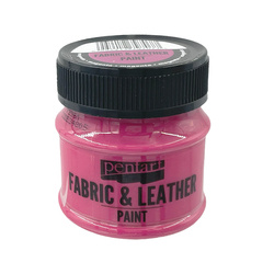 PENTART - Farbe für Textil und Leder 50 ml - magentarot