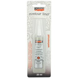 PENTART - Konturenfarbe mit Applikator - Perle 20 ml