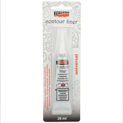 PENTART - Konturenfarbe mit Applikator - transparent 20 ml