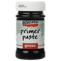 PENTART Primer Paste Gesso Grundierung Decoupage schwarz 100ml, 20762