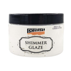 PENTART SHIMMER GLAZE Schimmer-Glasur paste Basteln Perlweiß 150 ml