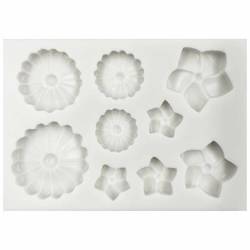 PENTART SILIKONFORM Mold Abformen Gießen Mould, Blumenzentren / kleine Blumen