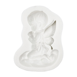 PENTART Silikon Form Mold Mould Silikonform Dekor Decoupage, Süßer Engel auf einer Wolke