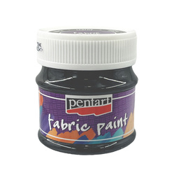 PENTART Stoffmalfarbe - Fabric Paint 50ml - schwarz