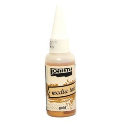 PENTART - Tinte auf Alcoholbasis - Media Ink - Gold 20ml