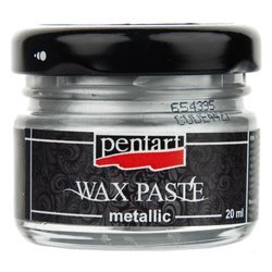 PENTART - Wachspaste Wax Paste Metallic Silber 20 ml