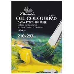 PHOENIX Ölfarbenblock  Oil Colour Pad 250 g - A4, 10 Blatt
