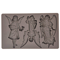 PRIMA SILIKON Form Mold Mould Silikonform Dekor Soap Decoupage, Elegant Archangel