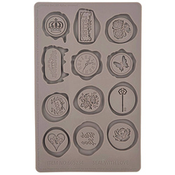 PRIMA SILIKONFORM Mold Abformen Gießen Mould, Lost in Wonderland Letters Buttons