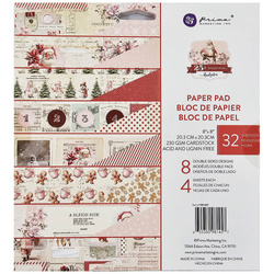 PRIMA Satz 11Stk 20x20cm doppelseitigen Scrapbooking Papier, Peppermint