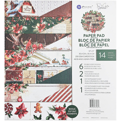 PRIMA Set 24 Blatt 30x30cm doppelseitig Scrapbooking Craft Papier,  From the North Pole