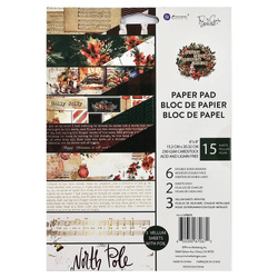 PRIMA Set  32 Blatt 15x20 doppelseitig Scrapbooking Papier - From the North Pole