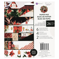 PRIMA Setz 24Stk 15x15cm doppelseitigen Scrapbooking Papier -  From the North Pole