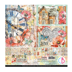 Papierset doppelseitig Scrapbooking Papier 20x20cm - Ciao Bella - Majestic Dream