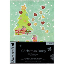 Papierset mit Elementen - Christmas Fancy