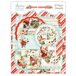 Papierumschläge und Anhänger - Mintay - White Christmas 27 Stück