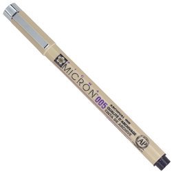 Pigma Micron 005 schwarz - Schwarz 0,20mm - Sakura Tintenstift