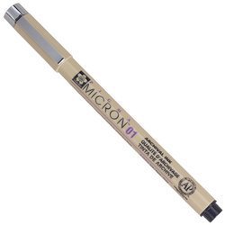 Pigma Micron 01 - Schwarz 0,25mm - Sakura - Schwarzer dünner Stift
