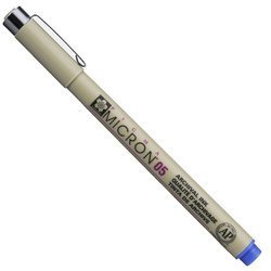 Pigma Micron 05 Dünner Stift - Blau 0,45mm - Sakura - blau