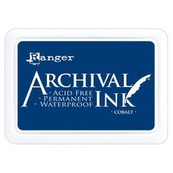 RANGER Archival Ink Pad - Feinkontur/Wasserfest - Cobalt