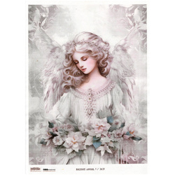 Reispapier Decoupage Bastelpapier A4 - Scraplove - Bright Angel 1