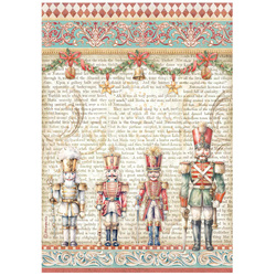 Reispapier Decoupage Bastelpapier A4 - Stamperia - Nutcracker Nussknacker