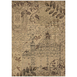 Reispapier Decoupage Bastelpapier A4 - Stamperia - Old lace Tor