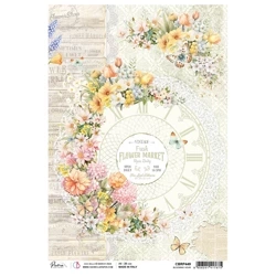 Reispapier Decoupage Bastelpapier für Decoupage A4 - Ciao Bella - Flower Shop - Blooming Hour