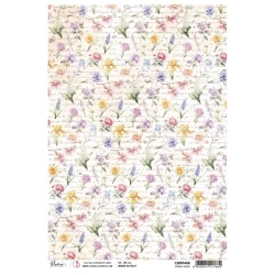 Reispapier Decoupage Bastelpapier für Decoupage A4 - Ciao Bella - Flower Shop - Spring Scent