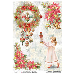 Reispapier Decoupage Bastelpapier für Decoupage A4 - Ciao Bella - The Nutcracker - Dreams and wishes