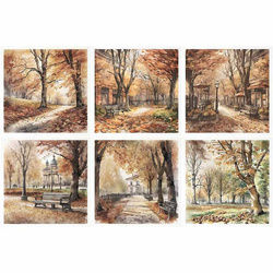 Reispapier-Set - ITD RSM102 Herbstansichten, Herbst, Park
