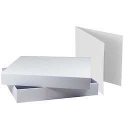 RzP - Box für eine Karte + Blanko Karte zum Basteln - quadratische 15x15x2,5 - Weiß