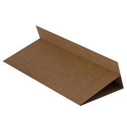 RzP - Leere Kartenbasis - Blanko Karte zum Basteln mit Lattenrost - DL 10x21cm - Kraft