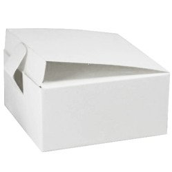 RzP Schachtel Geschenkbox Box Taufe Kommunion 6,5x6,5 300g, weiß