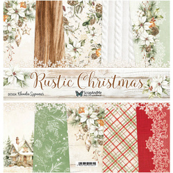 SCRAPANDME Set von 6St 30x30 doppelseitig Scrapbooking Papier - Rustic Christmas