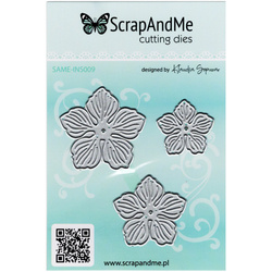 SCRAPANDME - Stanzform Präge Stanzschablone Cutting Die - Blumen INS009