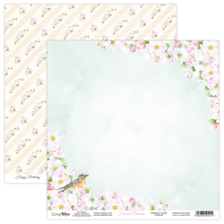 SCRAPBOYS 30x30cm doppelseitig Scrapbooking Papier 190g, Flower Dreams 02