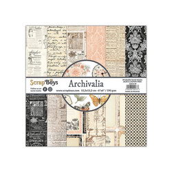 SCRAPBOYS Set 24Stk 15x15cm doppelseitig Scrapbooking Archivalia