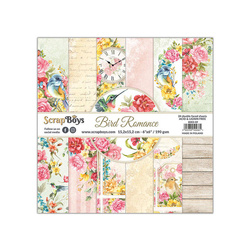 SCRAPBOYS Set 24Stk 15x15cm doppelseitig Scrapbooking Papier Bird Romance