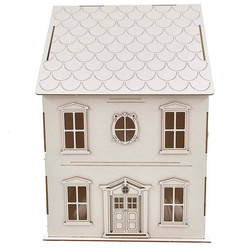 SCRAPINIEC Dekorpappe Die Cut Chipboard Dekoration Ornament 3D - Family House