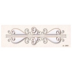 SCRAPINIEC Dekorpappe Die Cut Chipboard Dekoration Ornament, Border Park Avenue