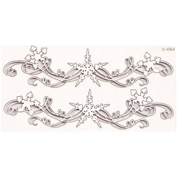 SCRAPINIEC Dekorpappe Die Cut Chipboard Dekoration Ornament, Border Schneeflocken