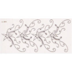 SCRAPINIEC Dekorpappe Die Cut Chipboard Dekoration Ornament, Ecke Schneeflocken