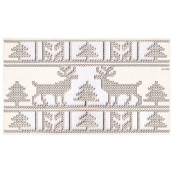 SCRAPINIEC Dekorpappe Die Cut Chipboard Dekoration Ornament, Nordic Border 4786