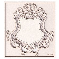 SCRAPINIEC Dekorpappe Die Cut Chipboard Dekoration Ornament, Rahmen 3763