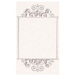 SCRAPINIEC Dekorpappe Die Cut Chipboard Dekoration Ornament, Rahmen Frame Park Avenue