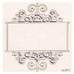 SCRAPINIEC Dekorpappe Die Cut Chipboard Dekoration Ornament, Rahmen Schild 2872