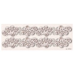 SCRAPINIEC Dekorpappe Die Cut Chipboard Dekoration Ornament, Spitze Border 3552